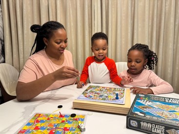 Client Services Specialist Lovinia Nyathi and her family